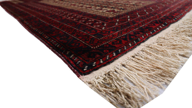 Belutsch Teppich 88 x 156 cm - dunkelrot