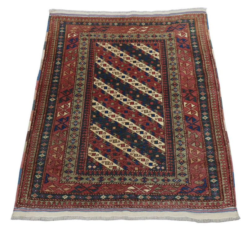 Afghan Teppich - Buchara 93 x 103 cm - dunkelblau