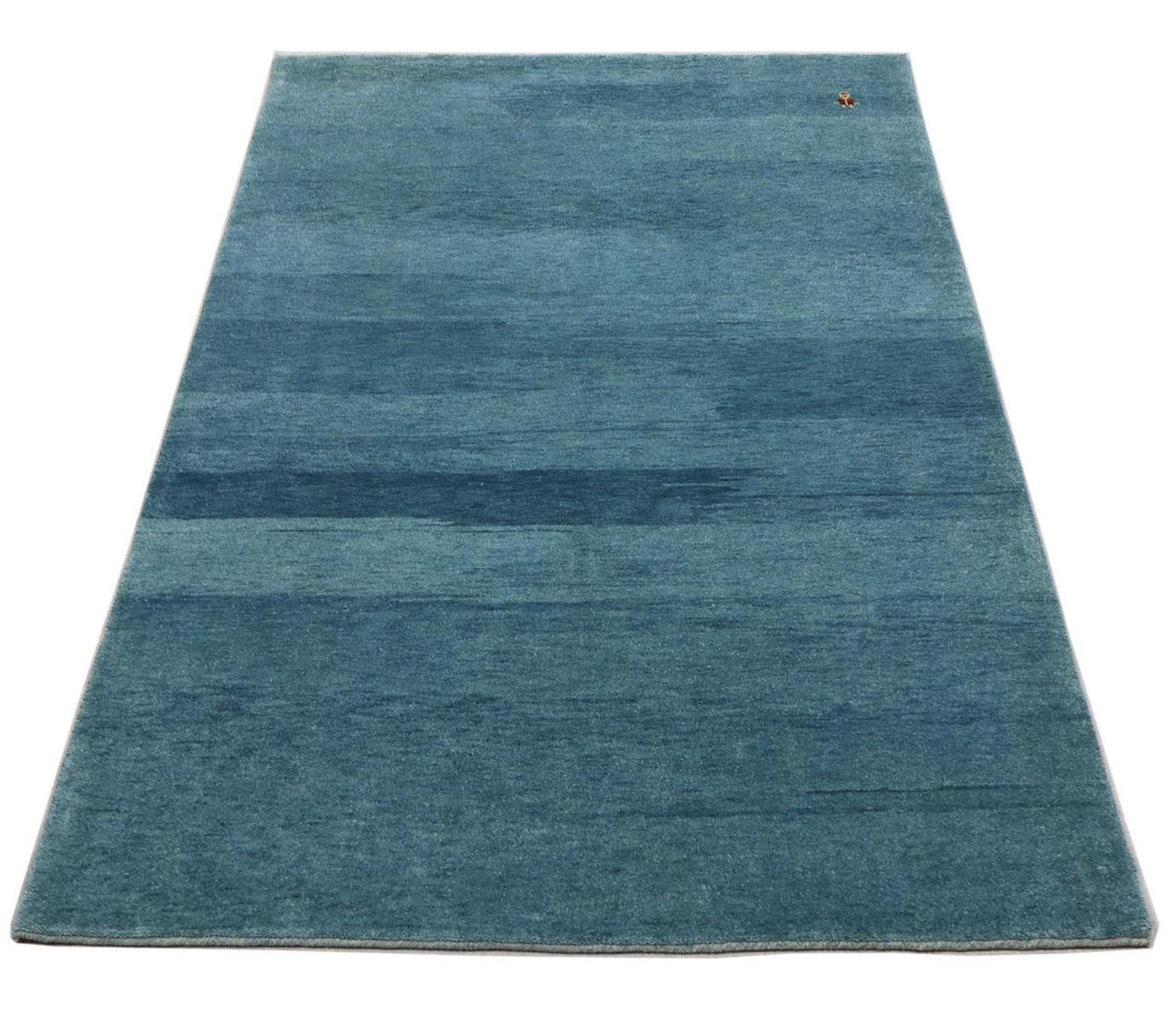 Gabbeh Teppich - Loribaft Perser 126 x 180 cm - seeblau