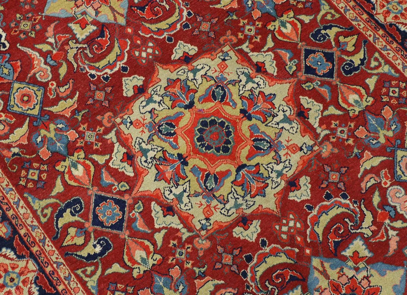 Orientteppich 139 x 205 cm - dunkelrot