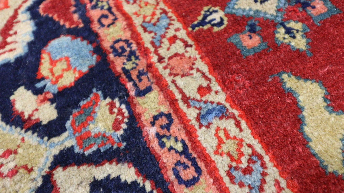 Orientteppich 139 x 205 cm - dunkelrot