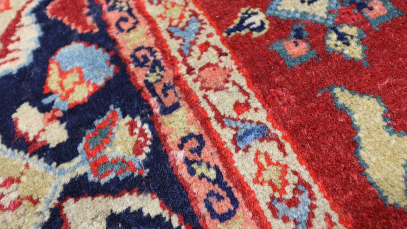 Orientteppich 139 x 205 cm - dunkelrot