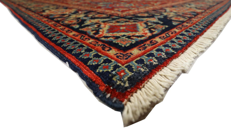 Orientteppich 139 x 205 cm - dunkelrot