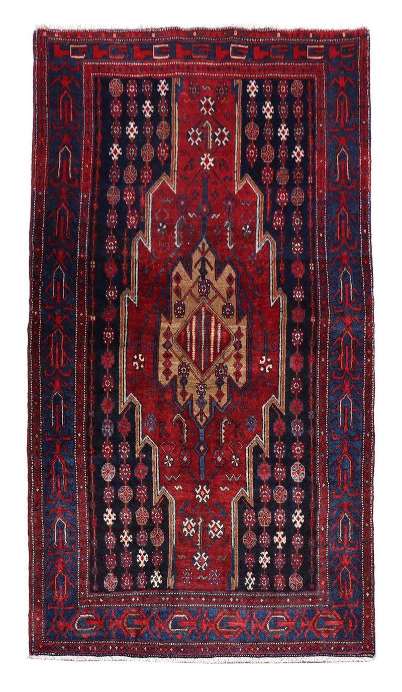 Gabbeh Teppich - Loribaft Perser 133 x 243 cm - rot