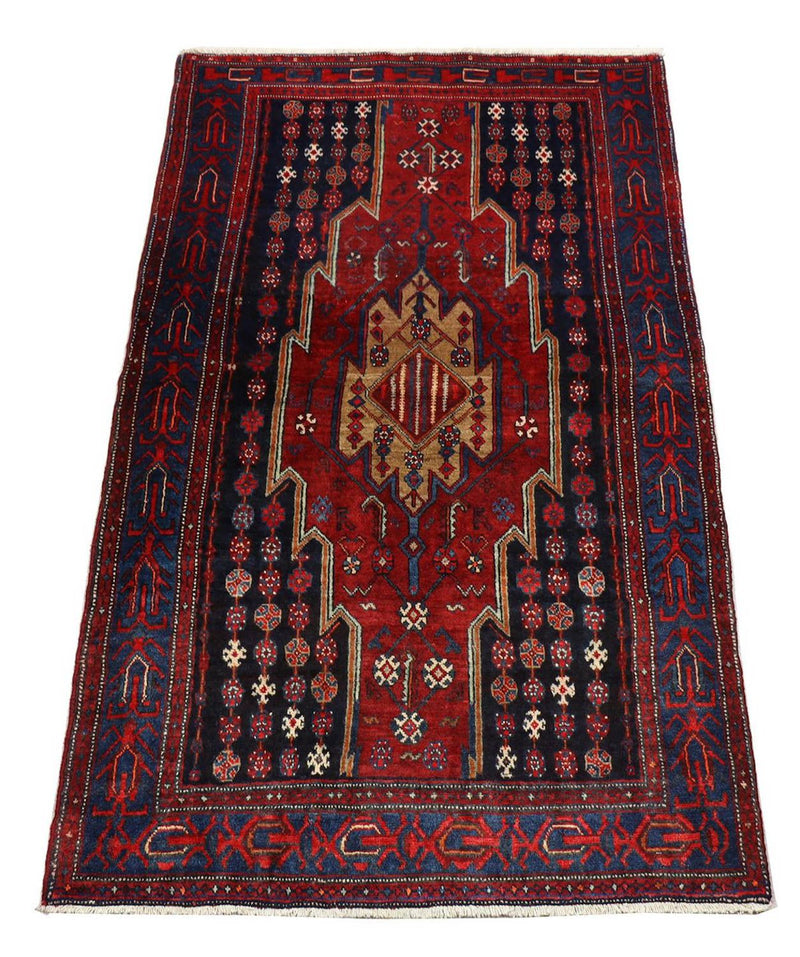 Gabbeh Teppich - Loribaft Perser 133 x 243 cm - rot