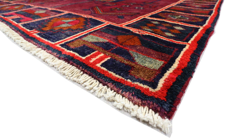 Gabbeh Teppich - Loribaft Perser 160 x 220 cm - hellrot