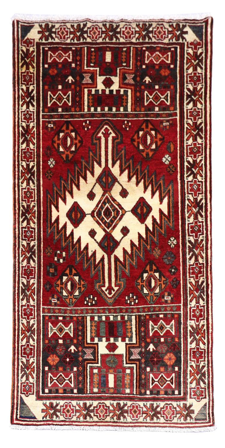 Perserteppich - Nomadic 135 x 245 cm - rot