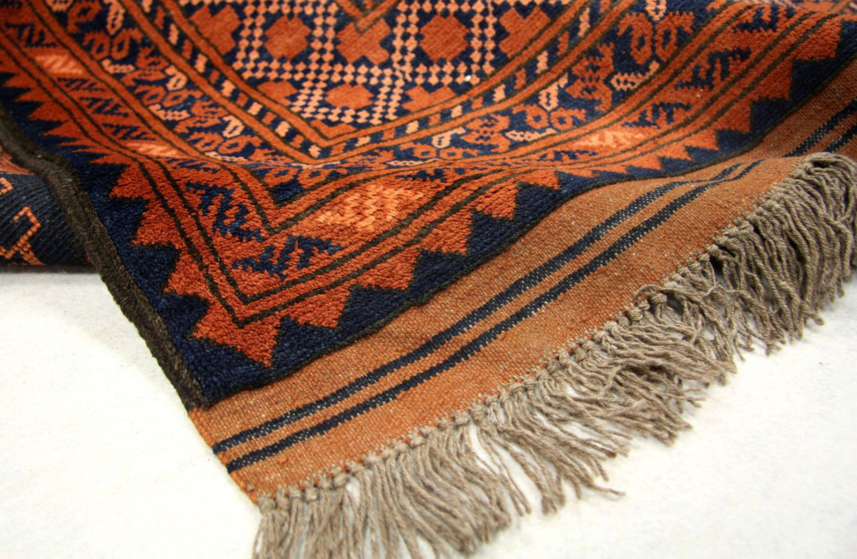 Afghan Teppich 208 x 290 cm - orange