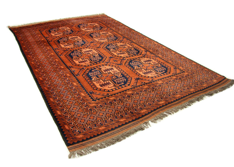 Afghan Teppich 208 x 290 cm - orange