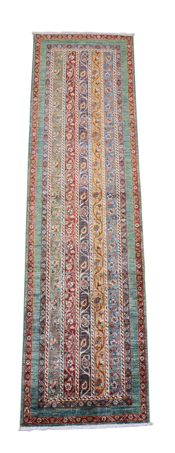 Ziegler Teppich 84 x 299 cm - mehrfarbig