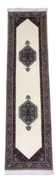 Perserteppich - Bidjar 78 x 296 cm - hellbeige