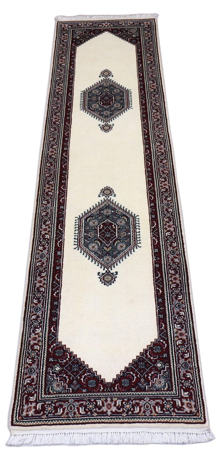 Perserteppich - Bidjar 78 x 296 cm - hellbeige