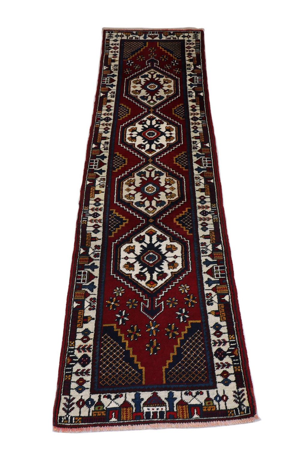 Turkaman Teppich 71 x 290 cm - rot