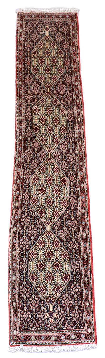 Perserteppich - Bidjar 50 x 238 cm - dunkelblau