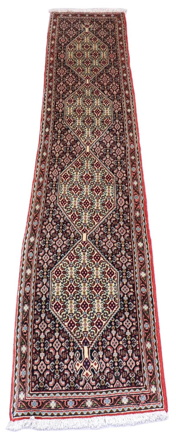 Perserteppich - Bidjar 50 x 238 cm - dunkelblau