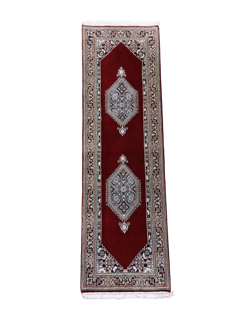 Perserteppich - Bidjar 72 x 247 cm - dunkelrot