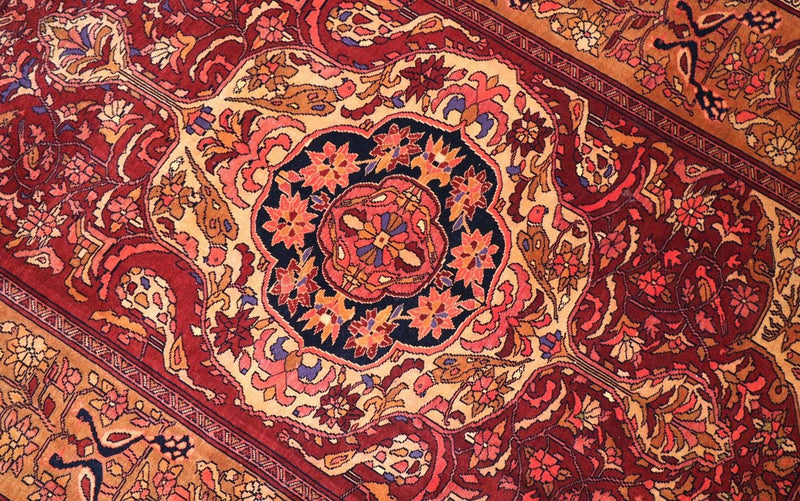 Seidenteppich - Afghan Seide 115 x 154 cm - rot