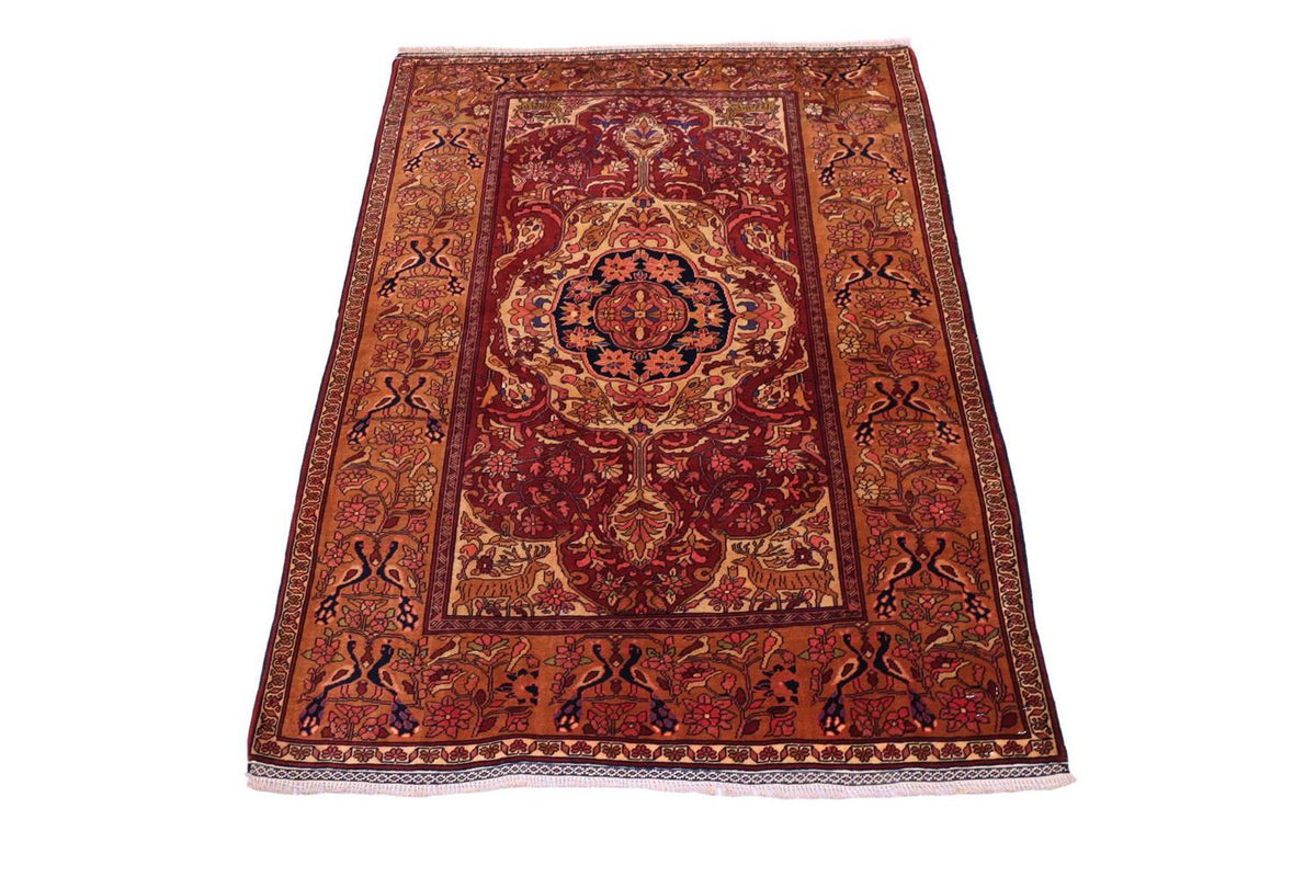 Seidenteppich - Afghan Seide 115 x 154 cm - rot