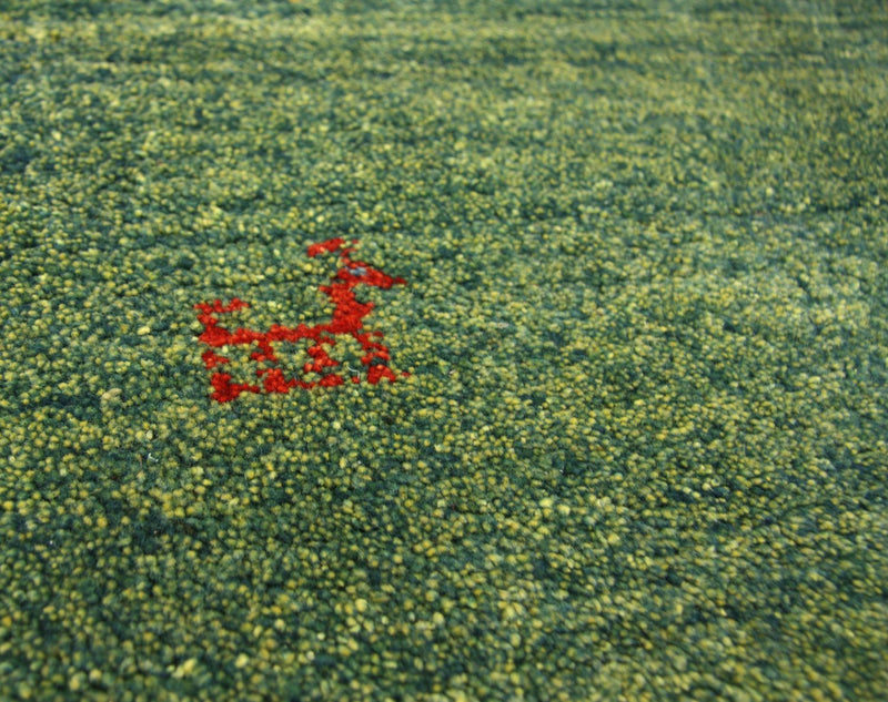 Gabbeh Teppich - Perser 84 x 233 cm - grün