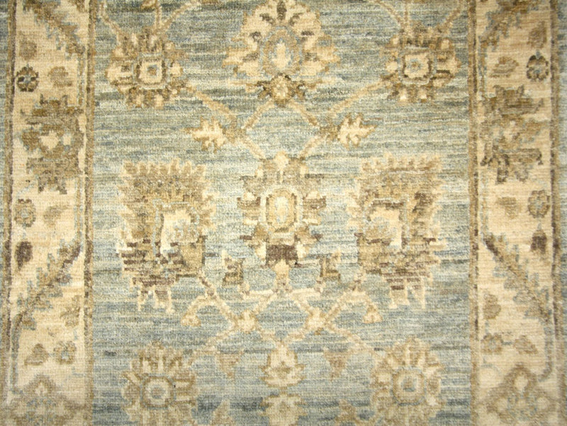 Ziegler Teppich 70 x 352 cm - blau