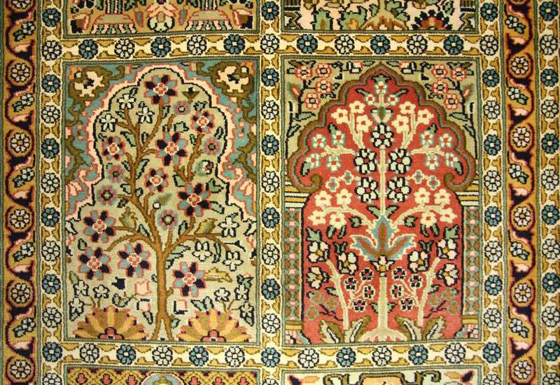 Seidenteppich - Kaschmir Seide 82 x 298 cm Teppich Läufer