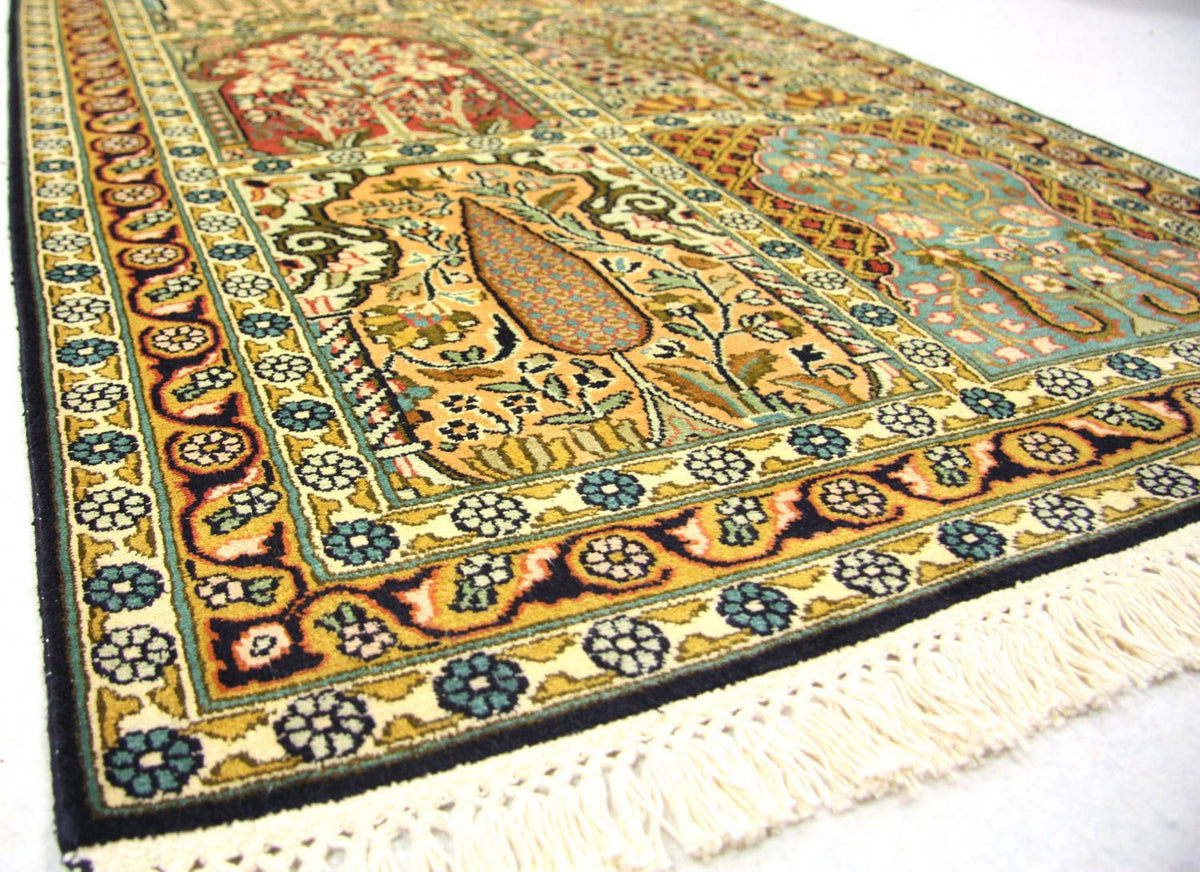 Seidenteppich - Kaschmir Seide 82 x 298 cm Teppich Läufer