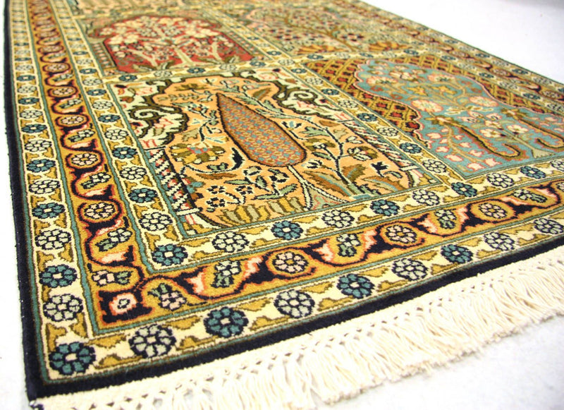 Seidenteppich - Kaschmir Seide 82 x 298 cm Teppich Läufer