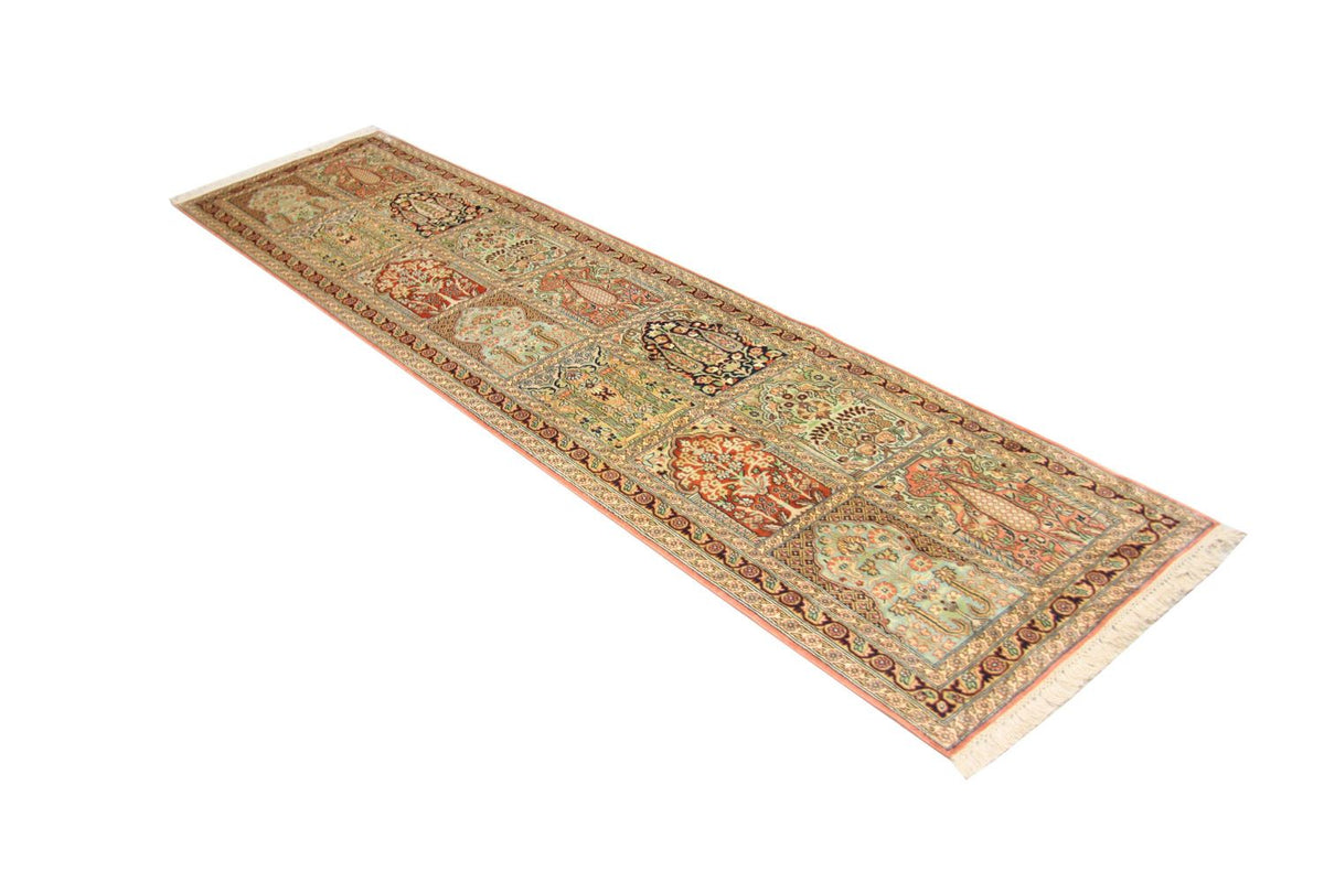 Seidenteppich - Kaschmir Seide 78 x 307 cm Teppich Läufer