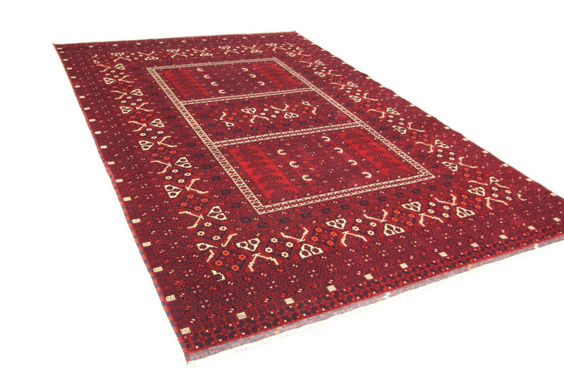 Afghan Teppich 170 x 250 cm - rot