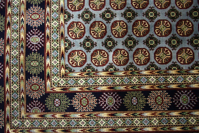 Afghan Teppich 199 x 298 cm - blau