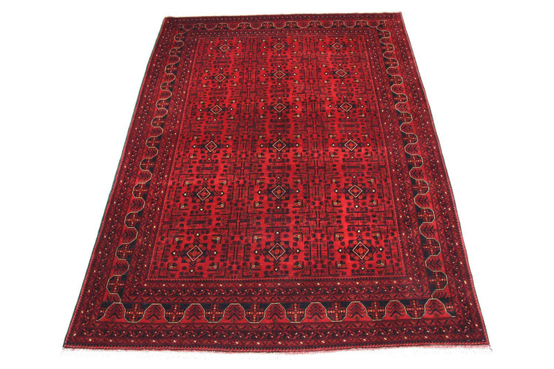 Afghan Teppich - Kunduz 207 x 290 cm - rot