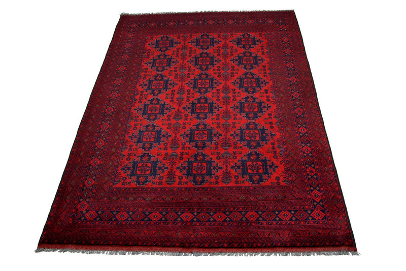 Afghan Teppich 205 x 290 cm - rot