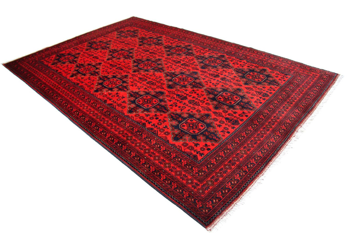 Afghan Teppich - Kunduz 197 x 292 cm - rot