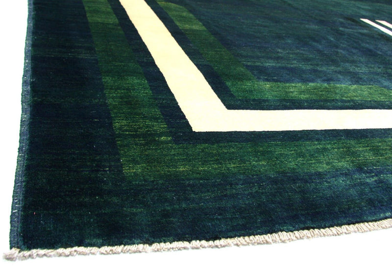 Ziegler Teppich - Modern 204 x 298 cm - blau