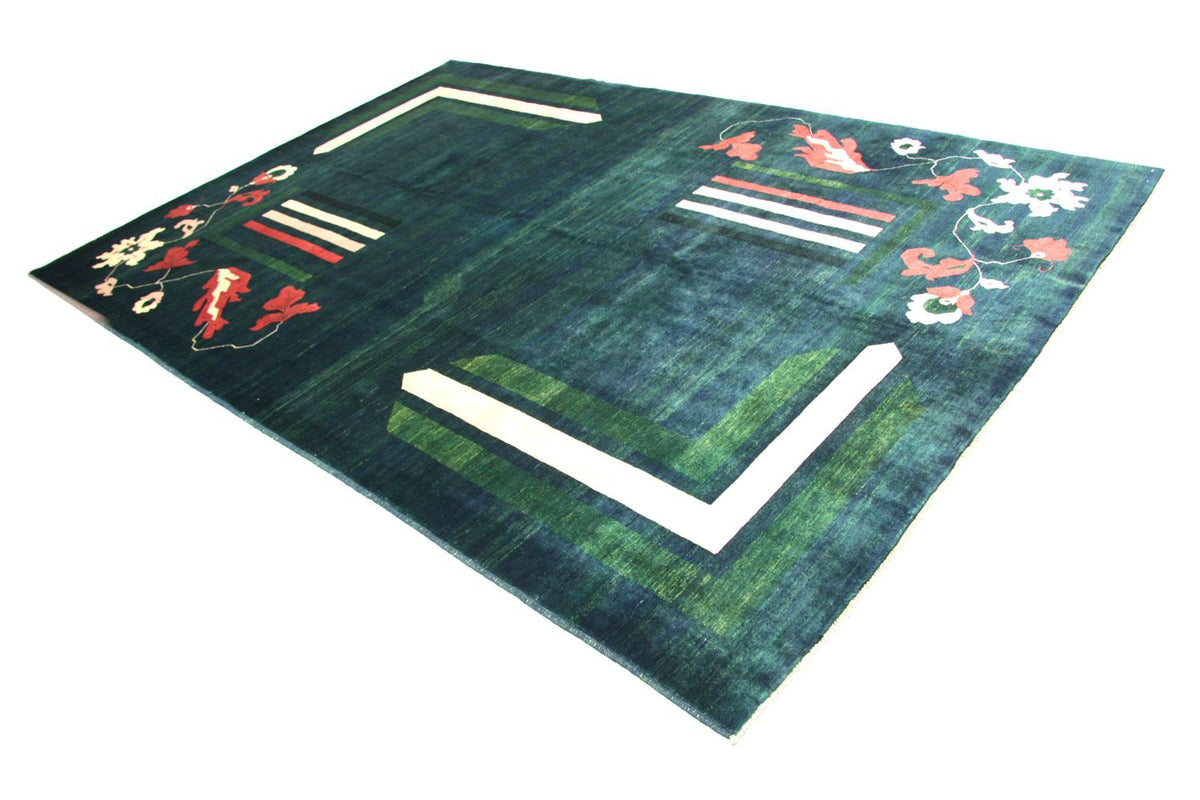 Ziegler Teppich - Modern 204 x 298 cm - blau