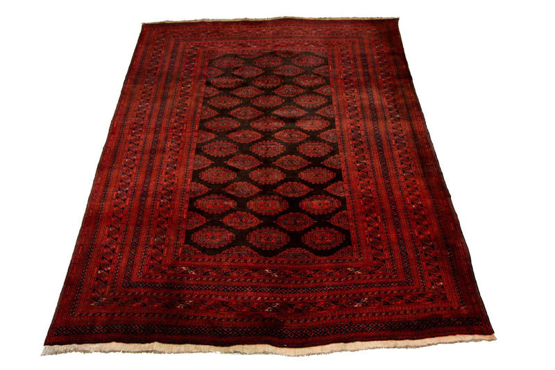 Afghan Teppich - Buchara 198 x 275 cm - rot