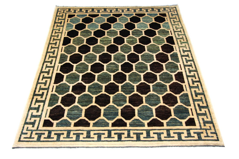 Ziegler Teppich - Modern 207 x 261 cm - blau