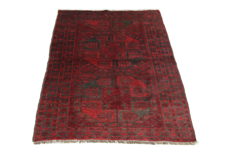 Afghan Teppich 114 x 154 cm - rot