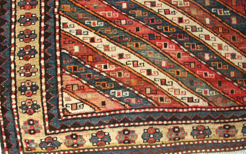 Perserteppich - Nomadic 120 x 373 cm - blau