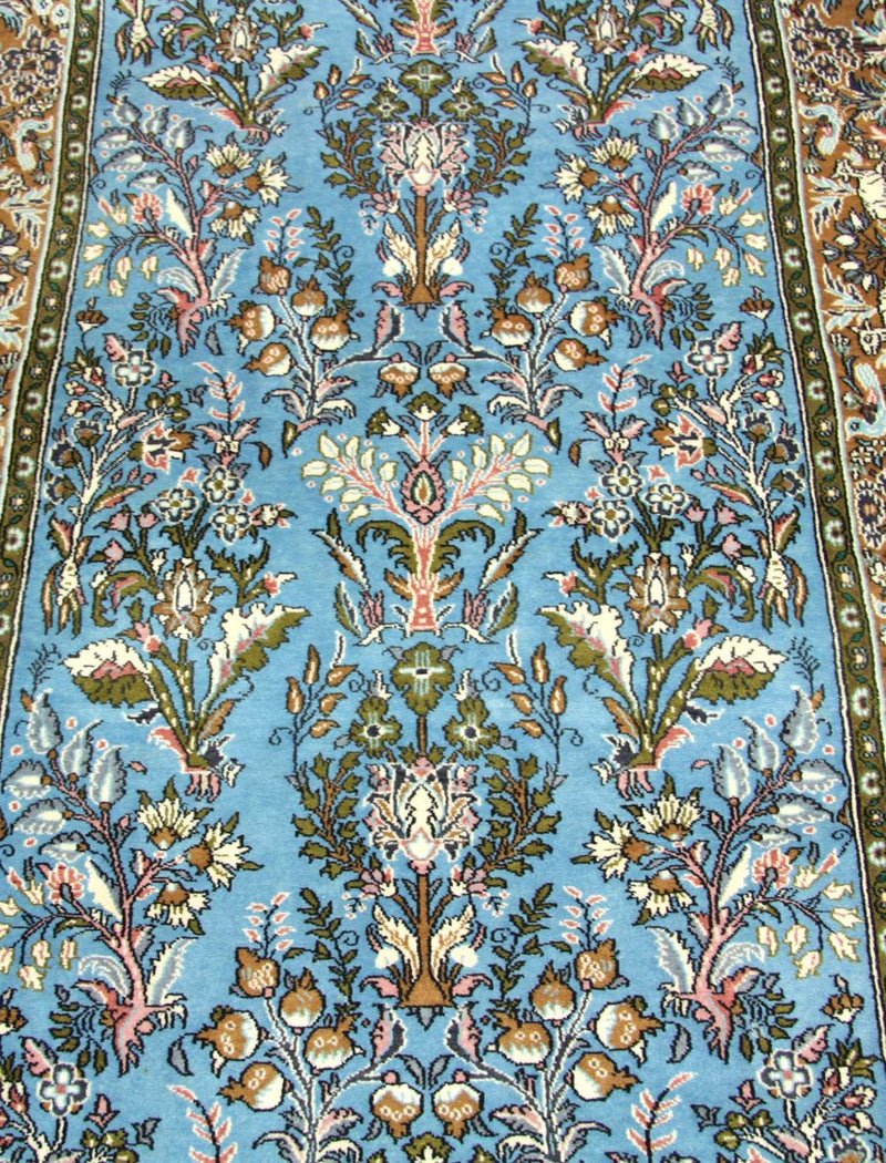 Perserteppich - Ghom 108 x 159 cm - blau