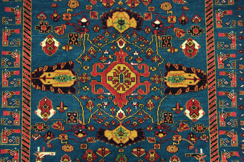Afghan Teppich 123 x 182 cm - blau
