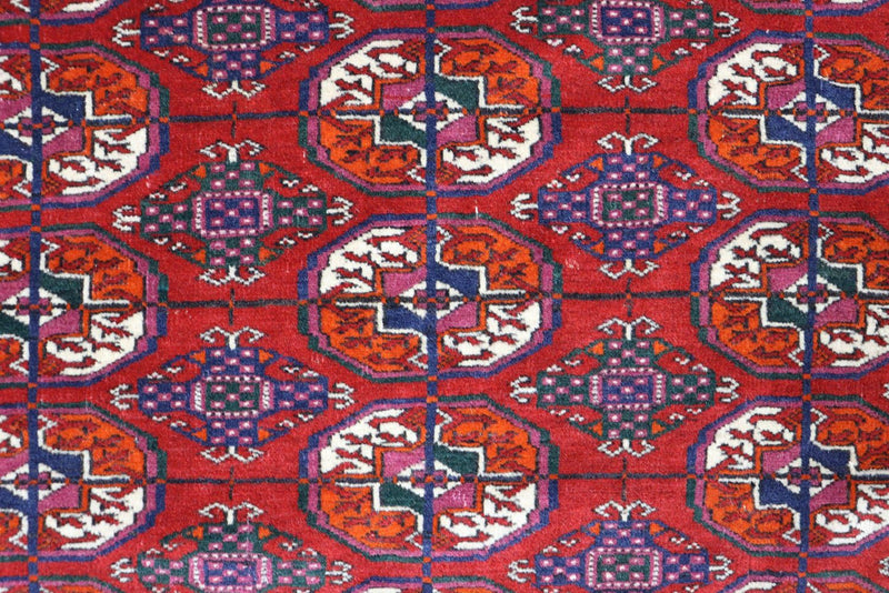 Afghan Teppich - Buchara 123 x 180 cm - rot