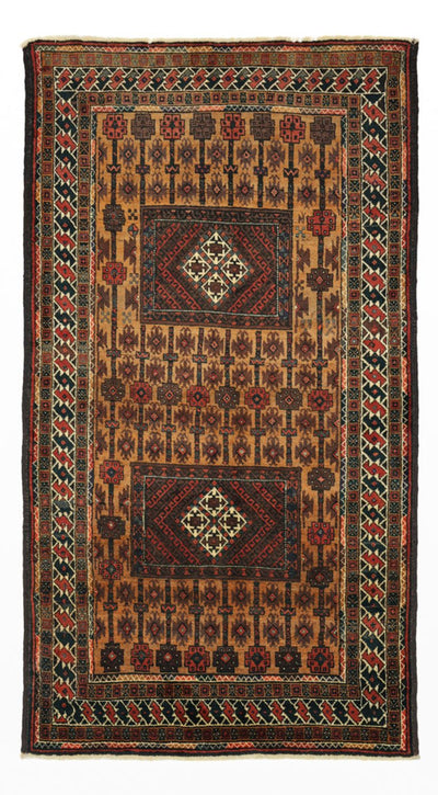 Belutsch Teppich 120x230cm - Orientteppich - braun