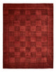 Gabbeh Persisch Teppich 259x327cm - Perserteppich Wollteppich - dunkelrot