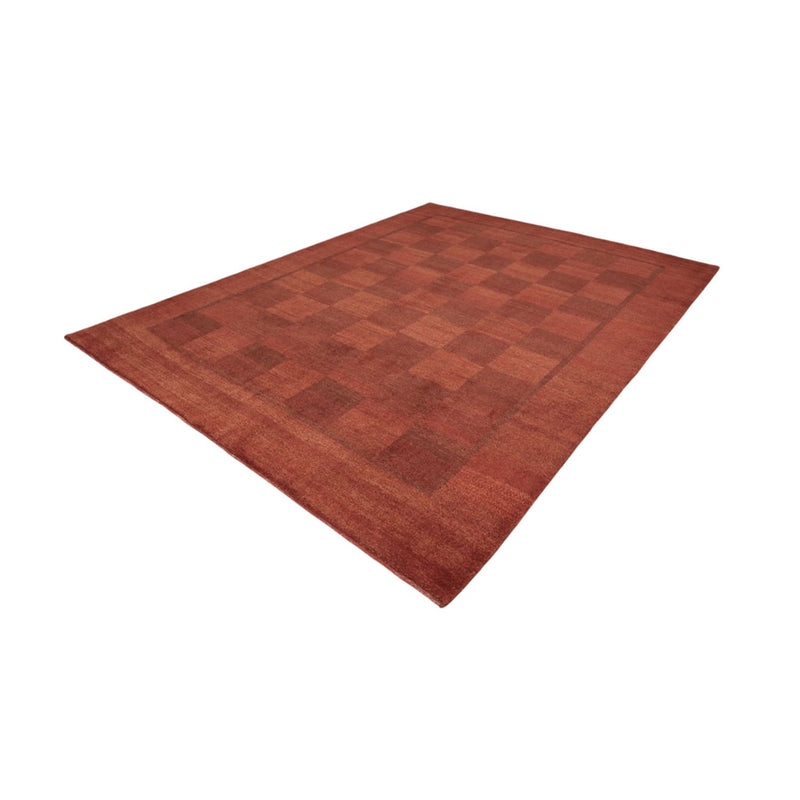 Gabbeh Persisch Teppich 259x327cm - Perserteppich Wollteppich - dunkelrot