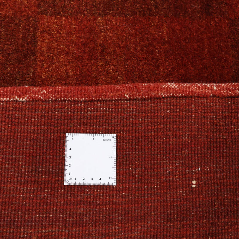 Gabbeh Persisch Teppich 259x327cm - Perserteppich Wollteppich - dunkelrot