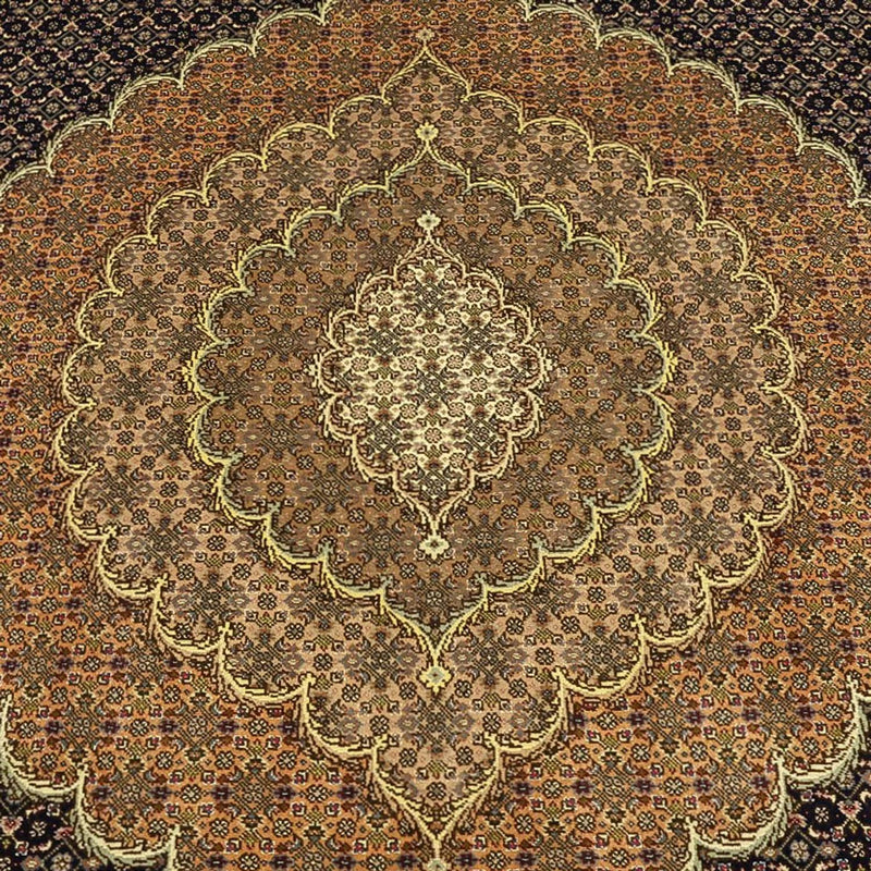 Täbriz - 50 Raj Teppich 249x350cm - Perserteppich - dunkelbraun