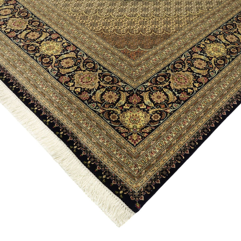 Täbriz - 50 Raj Teppich 249x350cm - Perserteppich - dunkelbraun