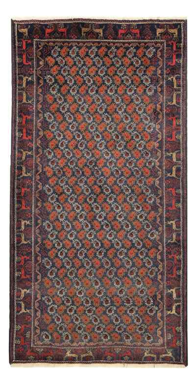 Belutsch Teppich 110x210cm - Orientteppich - mehrfarbig