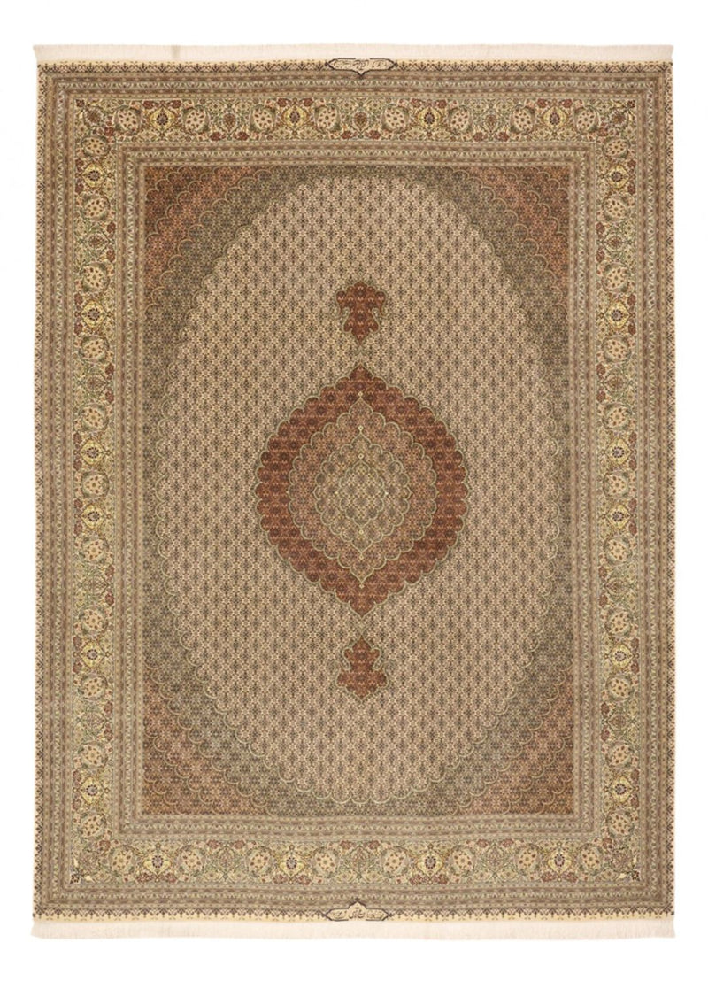 Täbriz - 50 Raj Teppich 252x336cm - Perserteppich - taupe